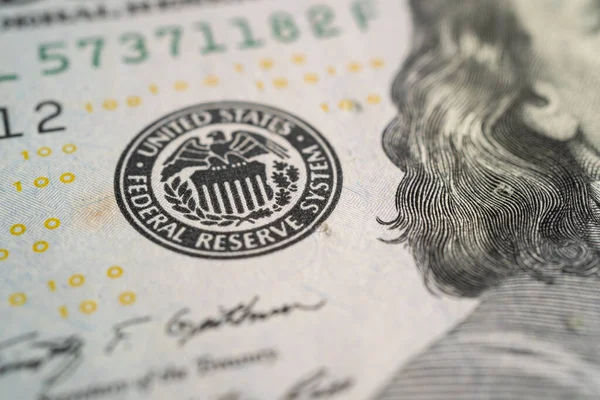 Fed Das Federal Reserve System Das Zentralbanksystem Der Vereinigten Staaten — Stockfoto