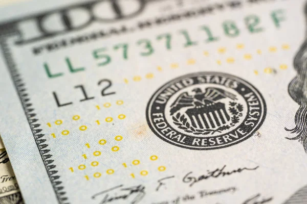 Fed Sistema Reserva Federal Sistema Banca Central Los Estados Unidos — Foto de Stock