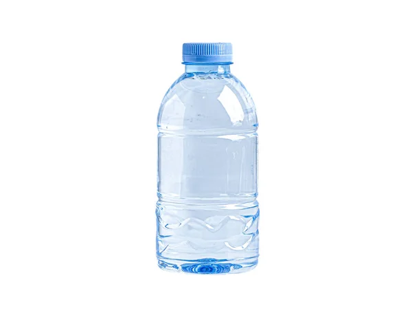 Πλαστικό Μπουκάλι Νερού Που Απομονώνεται Λευκό Φόντο Μονοπάτι Απόληξης — Φωτογραφία Αρχείου