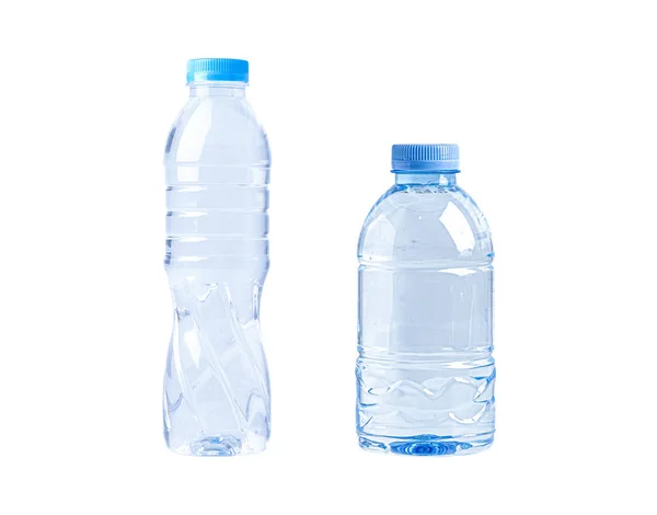 Garrafa Água Plástica Para Bebida Isolada Fundo Branco — Fotografia de Stock