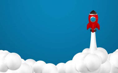 3D uzay gemisi çizimi ve ağ ile çizim. Gerçekçi modern dijital roket. Vektör illüstrasyonu.