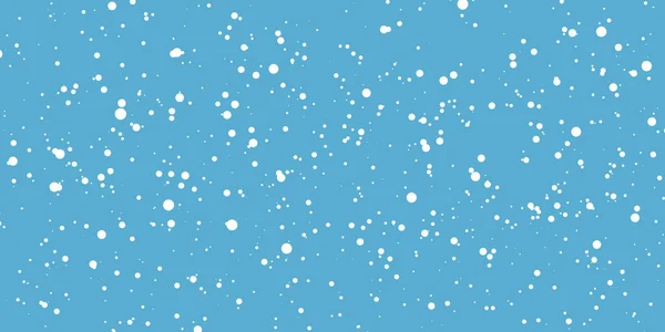 Рождественский Снег Падающие Снежинки Синем Фоне Снегопад Векторная Иллюстрация — стоковый вектор
