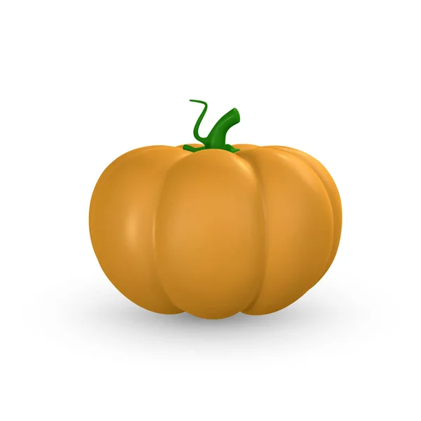 Cute Cartoon Festive Pumpkin Halloween Concept Vector Illustration — Archivo Imágenes Vectoriales