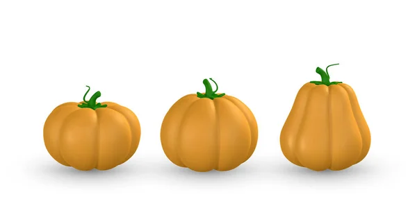 Cute Cartoon Festive Pumpkin Halloween Concept Vector Illustration — 스톡 벡터