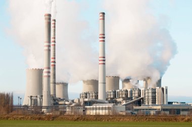 coal fired power station and Combined cycle power plant , Pocerady, Czech republic