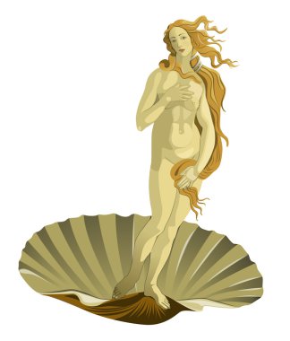 Woman naked, Venus clipart