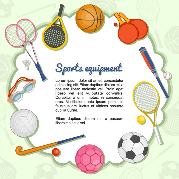 spor malzemeleri bir çerçeve oluşturma