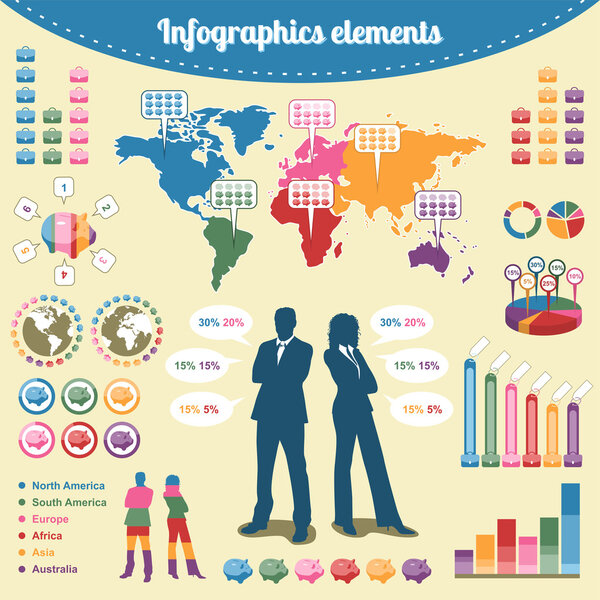 Infographics elements
