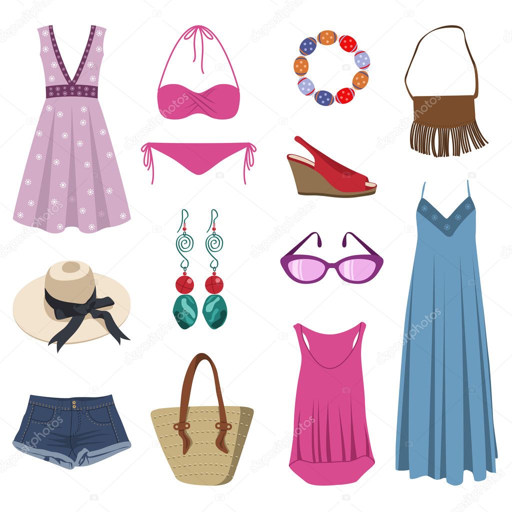 Summer Clothing Vector Image By C Puchalt Vector Stock 25947961