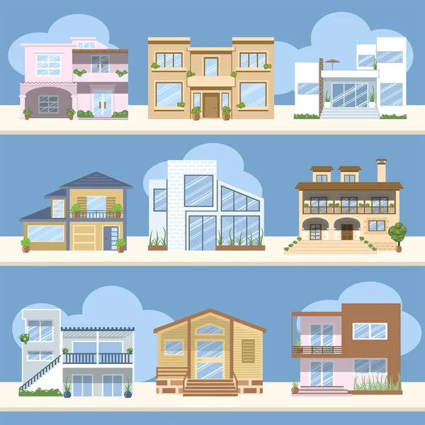 Houses — Stock Vector