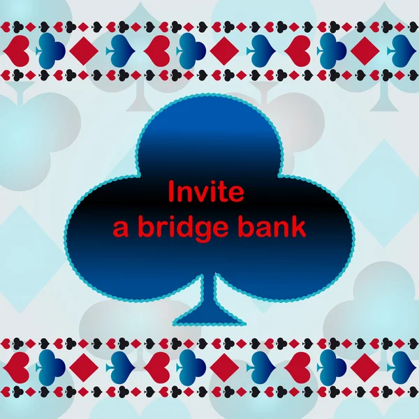 Invite a bridge bank — Stock Vector