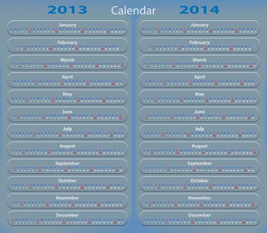 2013-2014 takvim çelik arka plan