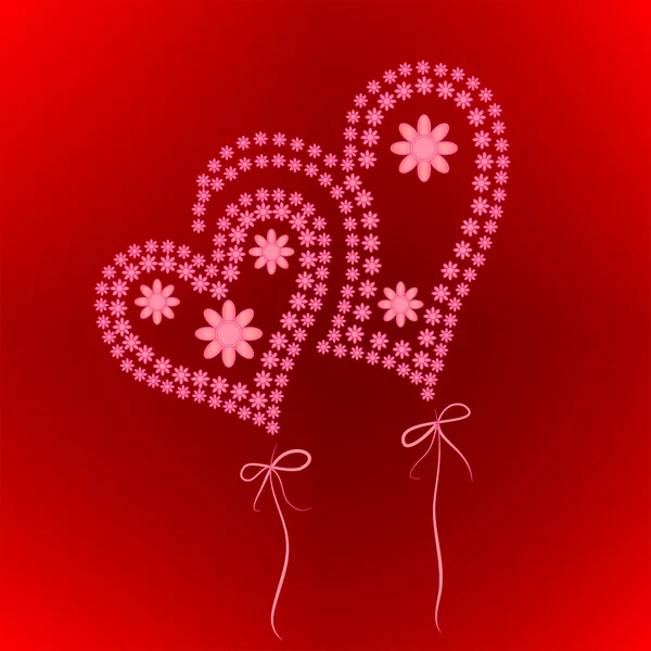 Hearts Valentines Day — Stock Vector