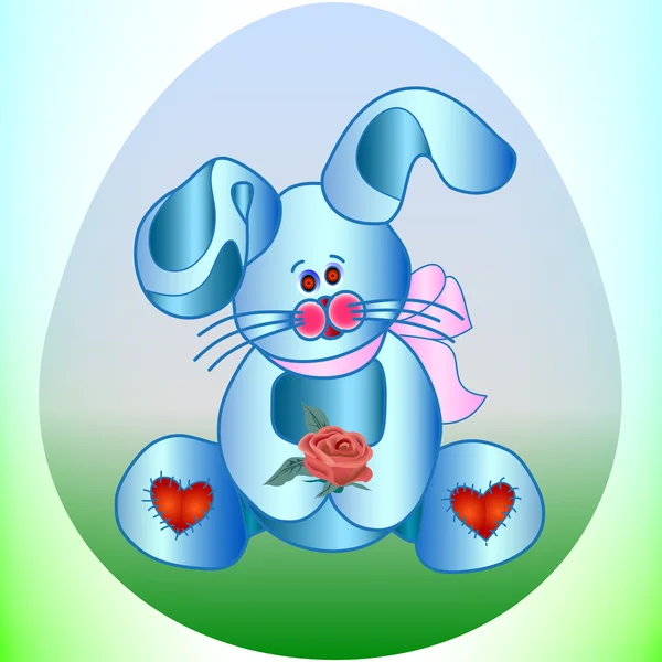 Cute bunny vector illustration — Stock Vector