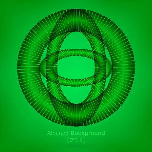 Abstraktní kruhy zelené pozadí — Stockový vektor