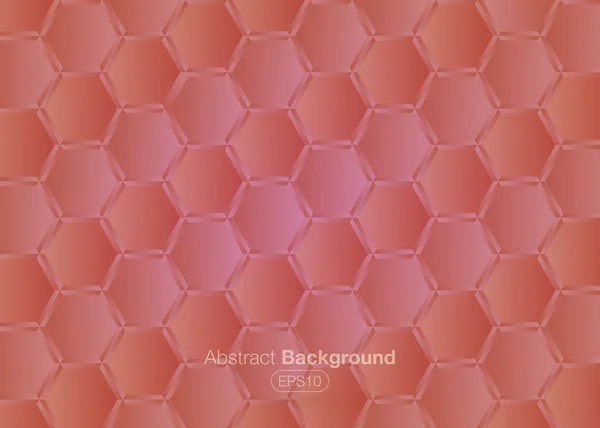 Hexagons pink background — Stock Vector