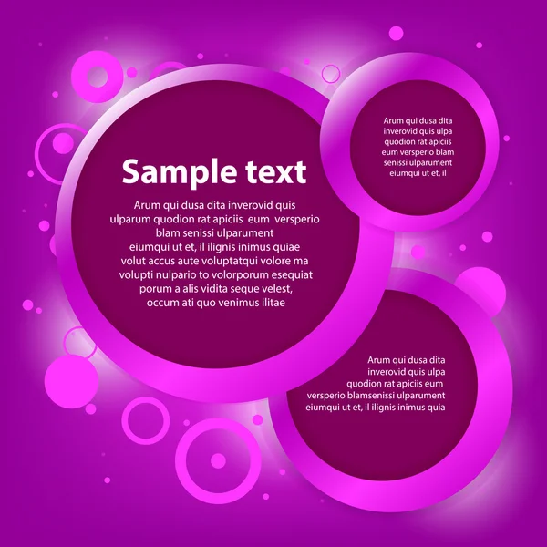 Speech bubbles pink background — Stock Vector