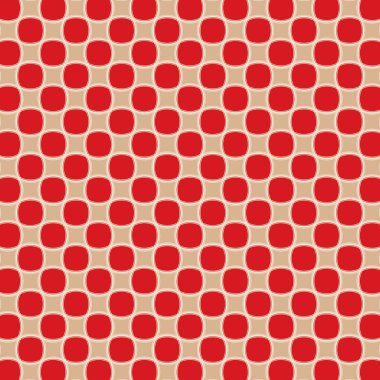 Oval kırmızı arka plan kareler