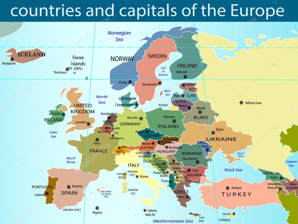 Europa Panstwa I Stolice Quiz Państwa I Stolice Europy Mapa | Mapa