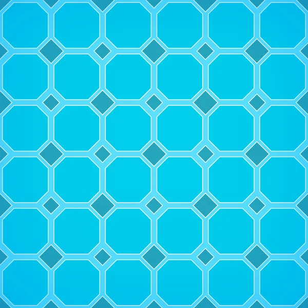 Patrón de azulejo sin costura azul — Vector de stock