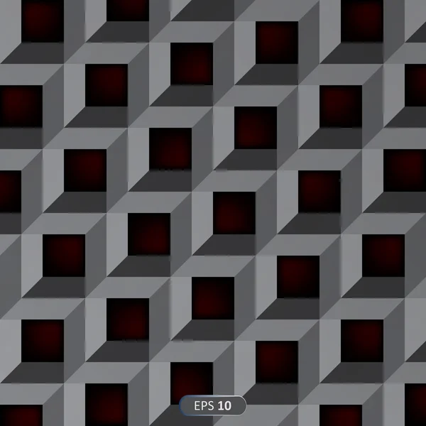 Modèle abstrait de cubes gris — Image vectorielle