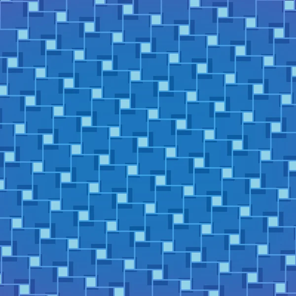 기하학적 파란색 타일 패턴 — 스톡 벡터