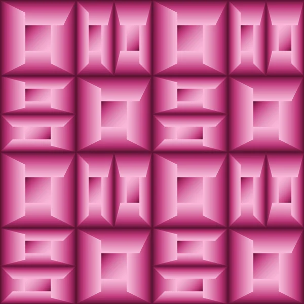 Naadloze geometrische roze achtergrond — Stockvector