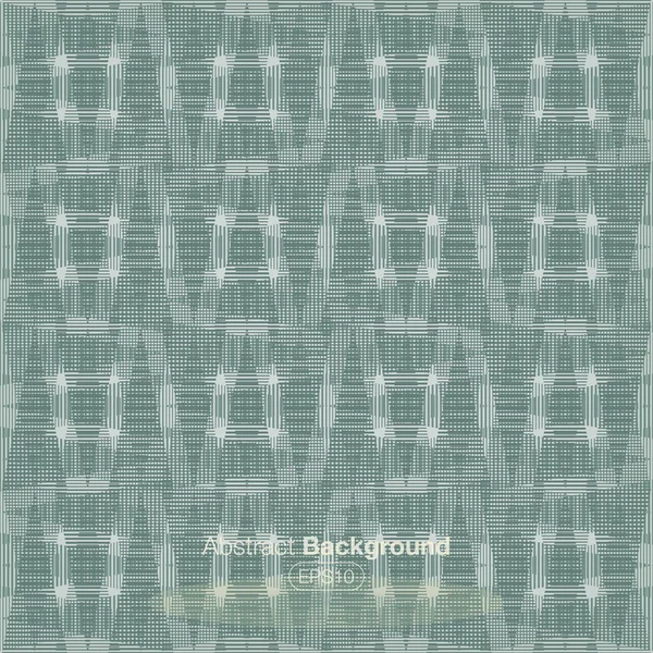 織り目加工の抽象的な金属緑タータン チェック柄 — ストックベクタ