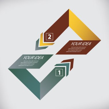 soyut origami konuşma balonu