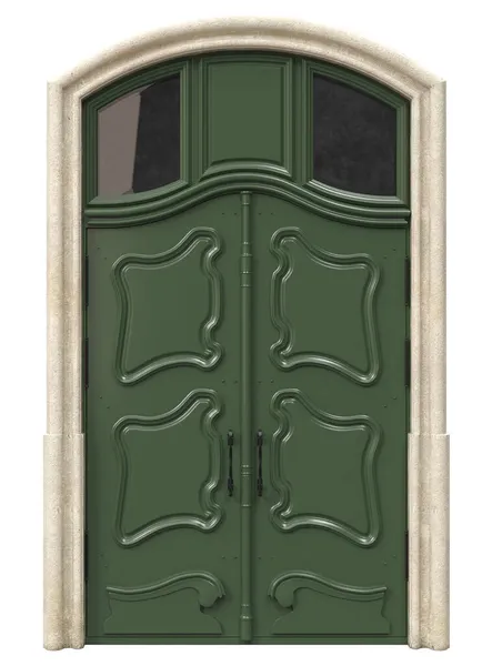 Portas Entrada Para Casas Campo Clássicas Casas Antigas — Fotografia de Stock