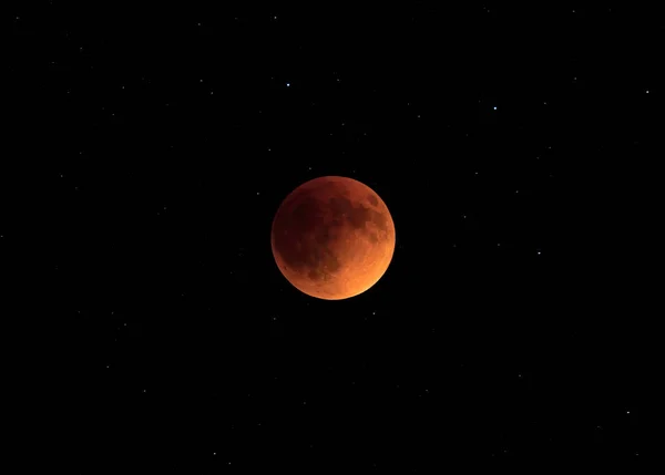 Super Flower Blood Moon Total Lunar Eclipse Taken May 2022 — Stock Photo, Image