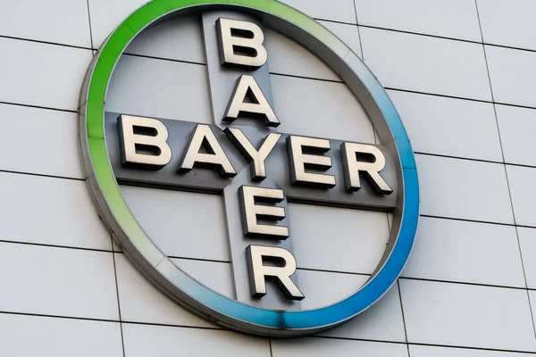 Brussels Belgium 24Th March 2022 Bayer Company Logo Bayer German — Stock Photo, Image