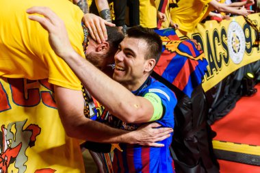 RIGA, LATVIA. 1 Mayıs 2022. UEFA FUTSAL CHAMPIONS Lideri 2022 arasındaki final maçı. FC Barcelona Futsal ve Sportif CP