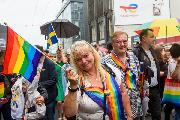 Riga Latvia Juni 2022 Rigastolthet Mars För Frihet Tillsammans Med — Stockfoto