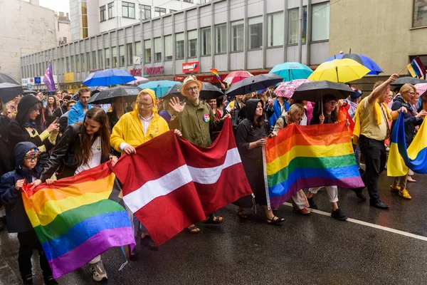 2022 Daniel Pavluts Minister Health Wave Camera Riga Pride 자유를 — 스톡 사진