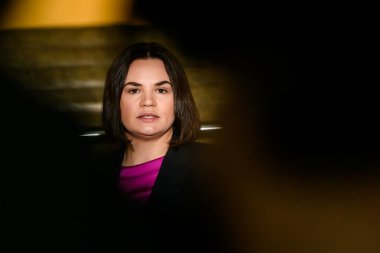 RIGA, LATVIA. 08th June 2022. Sviatlana Tsikhanouskaya, leader of Belarusian democratic movement at Riga City Council.