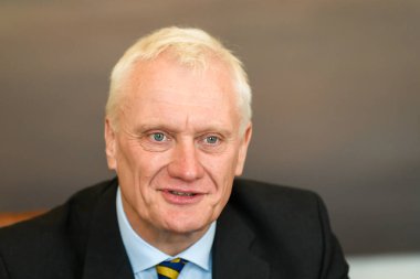 RIGA, LATVIA. 24th August 2022. Graham Stuart (at photo), Minister of State for Europe of UK meets with Edgars Rinkevics, Minister of Foreign Affairs of Latvia.