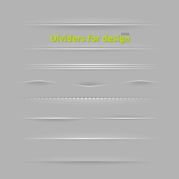 Divisores para design — Vetor de Stock