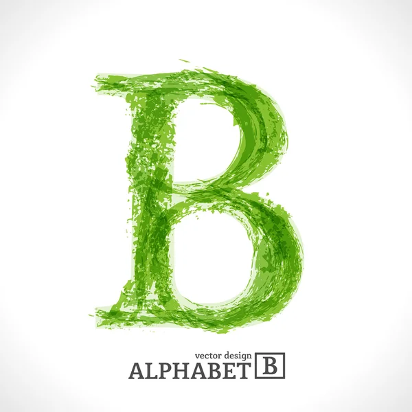 Grunge Vector Letter B — Stock Vector