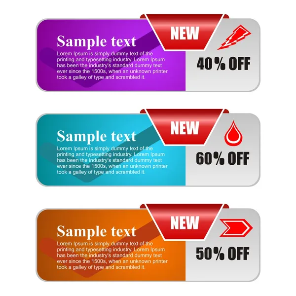 Ağ için vektör pankartları