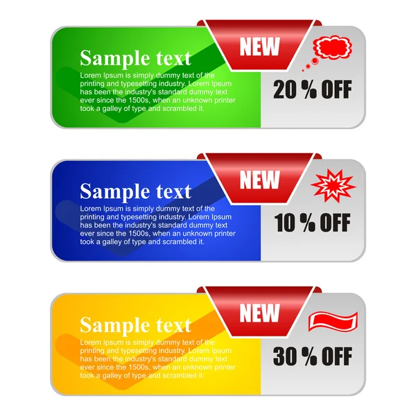 Ağ için vektör pankartları