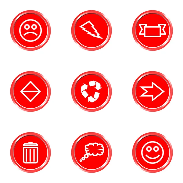 Glanzende iconen set — Stockvector