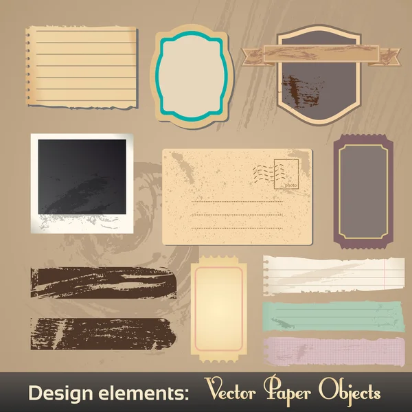 Étiquettes vintage vectorielles — Image vectorielle