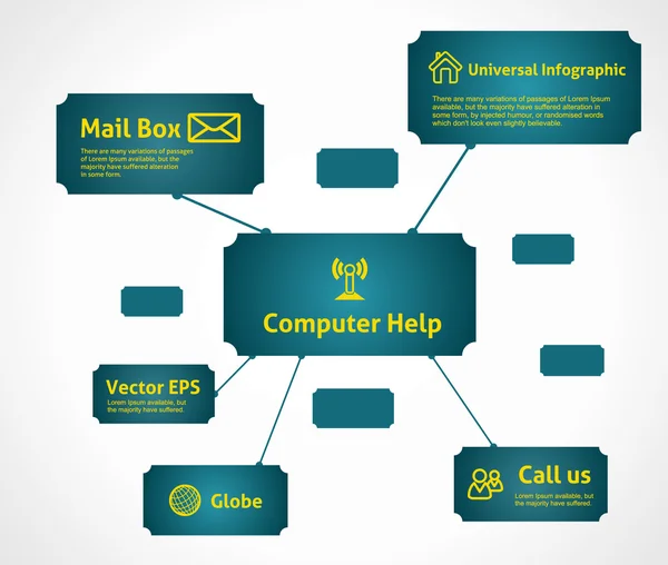 Vector Infographic Background — Stock Vector