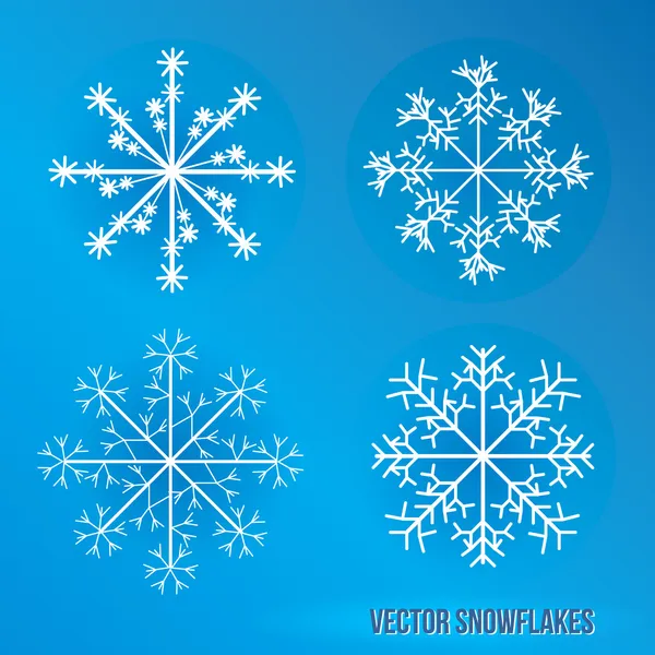 Copos de nieve — Vector de stock