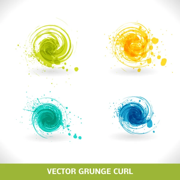 Grunge Curl — Stockový vektor