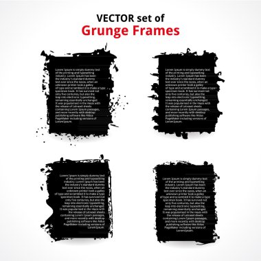 Vector Set of Grunge Frames
