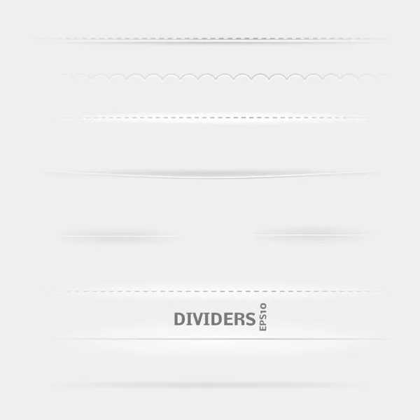 Set of Dividers — Stock Vector