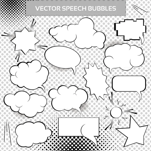 komik vektör tasarım öğeleri