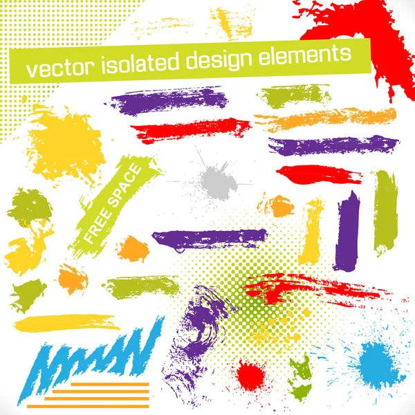 Éléments de conception isolés vectoriels — Image vectorielle